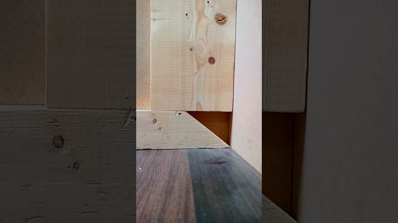 Perfect Angle Cuts &ndash; Seamless Wood Joints Every Time! #howto #wood #carpentry #shorts