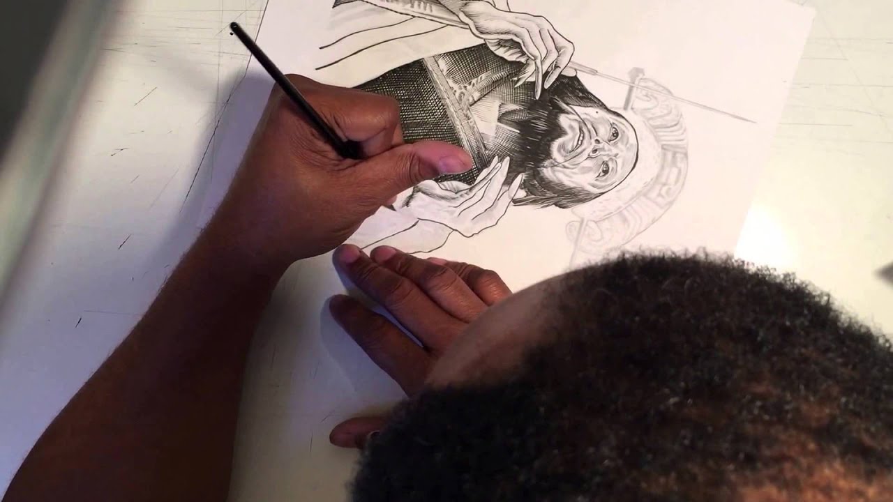 Inking Dave Lo Pan