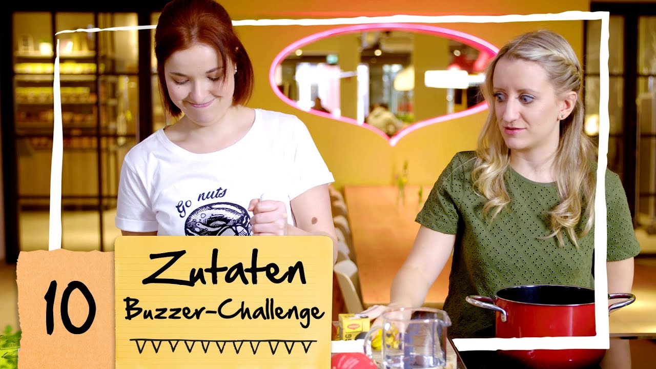 Isabella & Sandra | Paprika-Cremesuppe | 10 Zutaten Buzzer Challenge