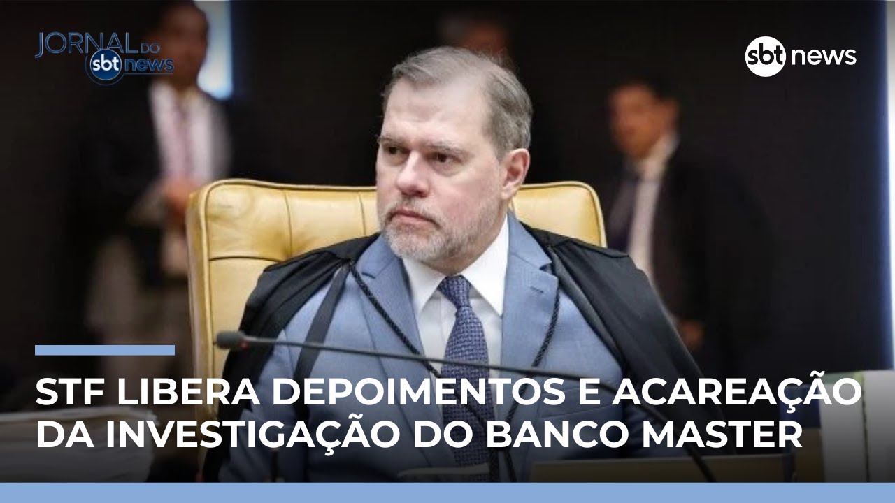 Toffoli autoriza quebra de sigilo em depoimentos do caso Banco Master | #JornaldoSBTNews