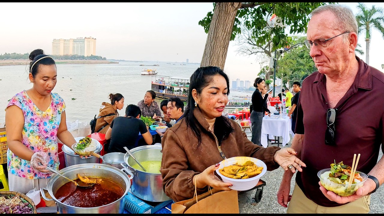 Num Banh Chok, Khmer Noodles - BEST Food Tour in Phnom Penh & Kandal Province, Cambodian Street Food