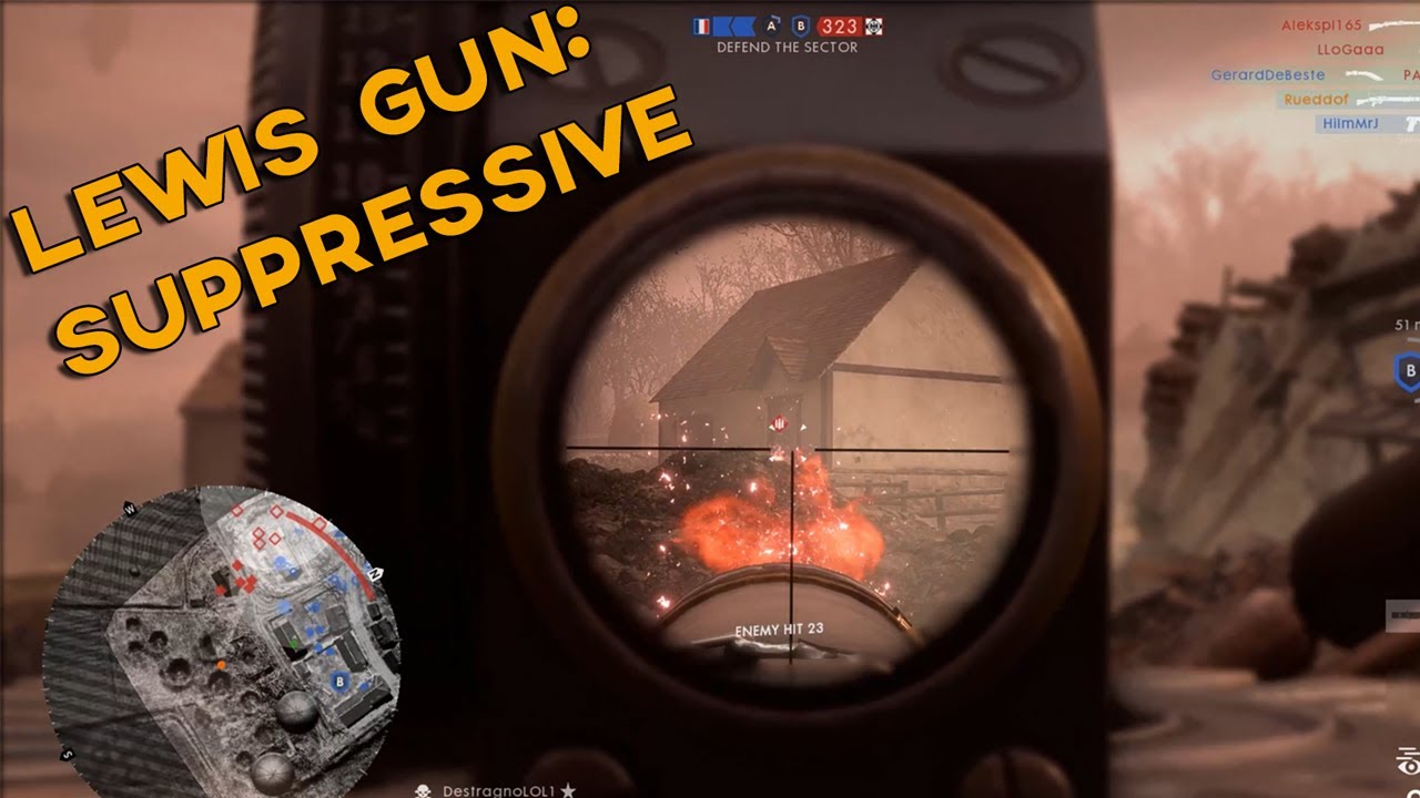 Battlefield 1 - The Lewis Gun Suppressive (2020)