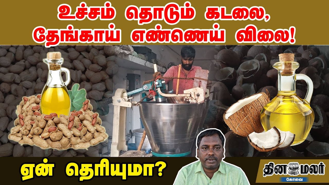 உச்சம் தொடும் கடலை தேங்காய் எண்ணெய் விலை! ஏன் தெரியுமா?