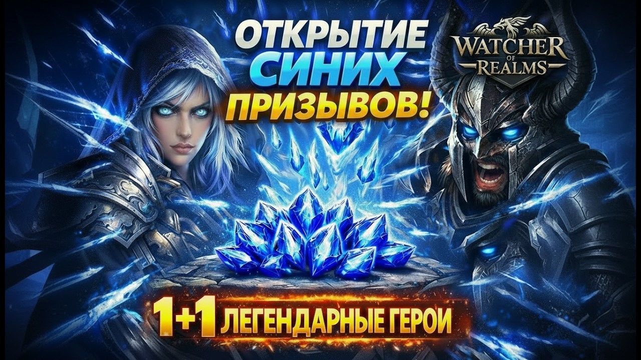 Открываем синие призывы во время события 1+1 в Watcher of Realms