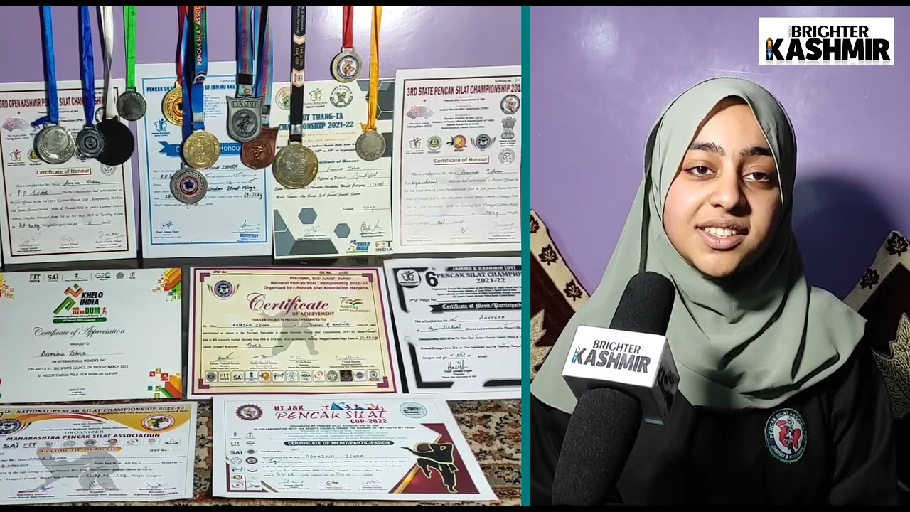 Meet 14-year-old Srinagar girl Amina Zahra a Gold medalist in National Pencak Silat.