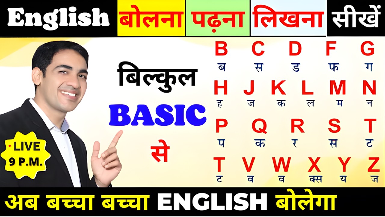 ZERO level से English सीखे | English Speaking Course | Spoken English Practice #englishlearning