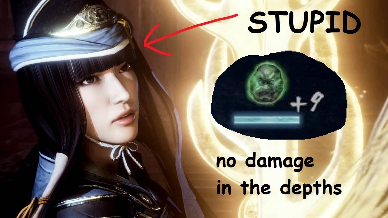 +9 Yorimitsu in the Depths, no damage (tsuku/sus hatchets/fists) [Nioh 2]
