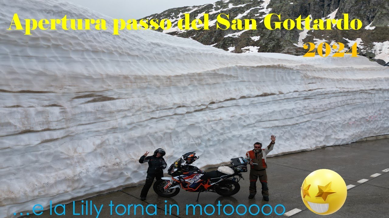 Apertura passo del San Gottardo 2024 in moto
