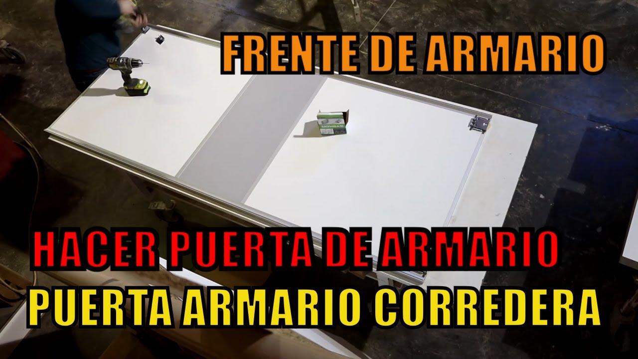 DIY Fabricando 🛠️​ puertas CORREDERAS DE MADERA para armario de la marca syskor