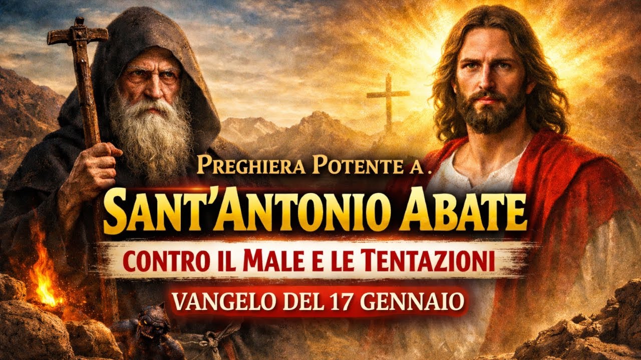 Preghiera Potente a Sant’Antonio Abate contro il Male e le Tentazioni, vangelo del 17 gennaio.