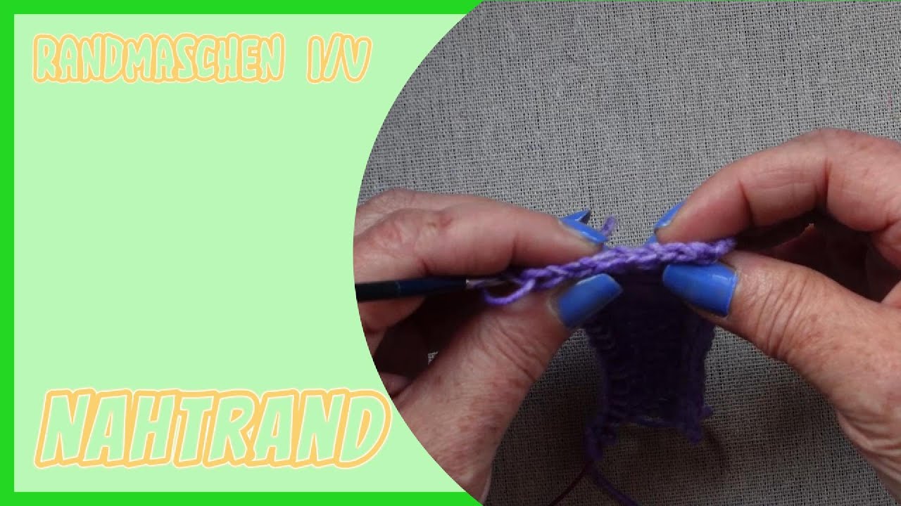 Randmaschen stricken-Nahtrand #blackforestknitting #edgestitch