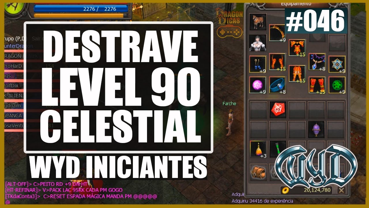 Como Destravar o Level 90 CELESTIAL no WYD GLOBAL |  WYD INICIANTES 046