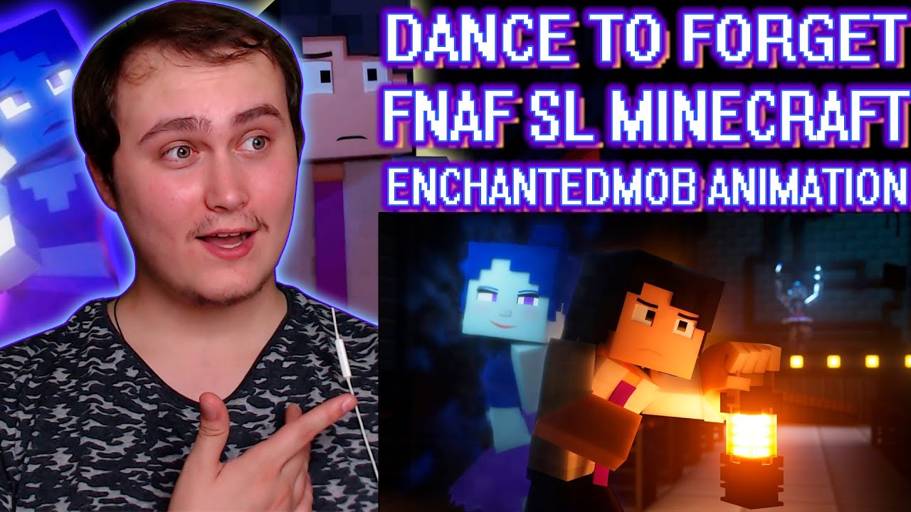 DANCE TO FORGET | FNAF SL Minecraft Music Video (Song by TryHardNinja) | Reaction