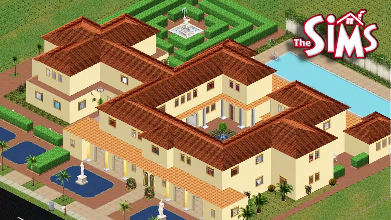 Building a Roman Villa in The Sims 1 🏺⛲️