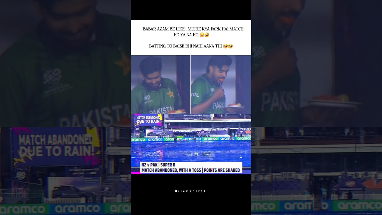 NZ vs PAK Super 8 Match Abandoned! 1-1 Point Mila  T20 WC 2026 | Cricman TV #t20worldcup #babarazam