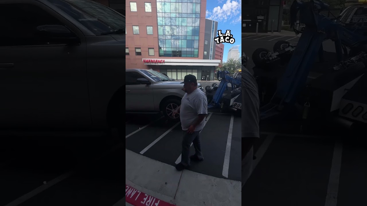 Автомобиль с двигателем внутреннего сгорания эвакуирован в DTLA