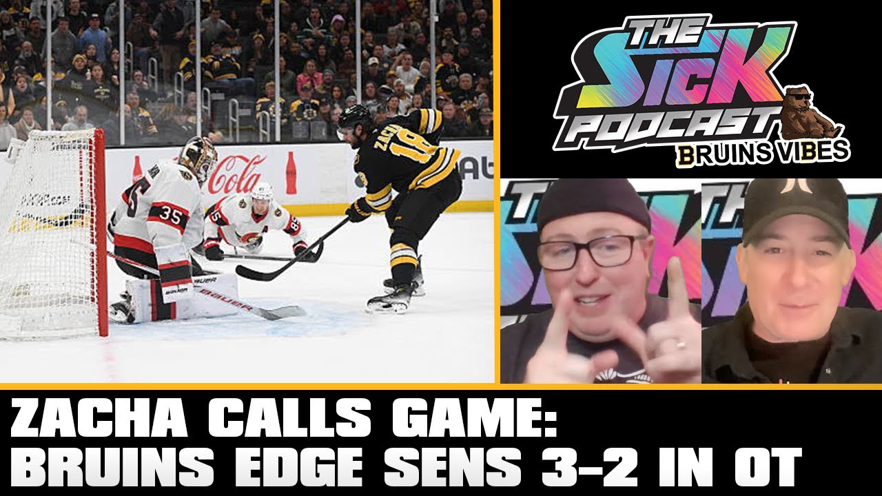 acha Calls Game: Bruins Edge Sens 3–2 in OT - Bruins Vibes #12