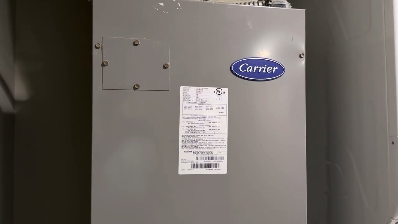 2007 2 Ton Carrier Air Handler | Startup, Running, Shutdown [Cool Mode]