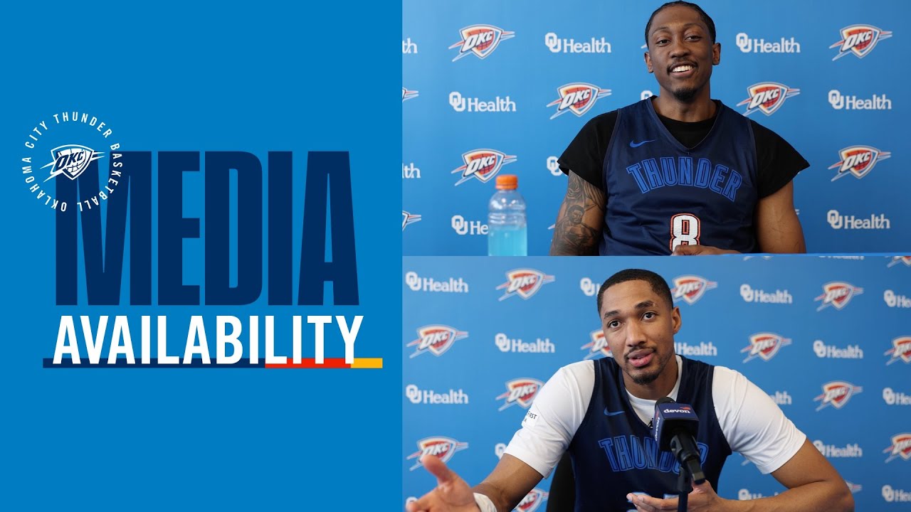 Practice Media Availability with JDub and Wiggins | December 17, 2025 | OKC Thunder