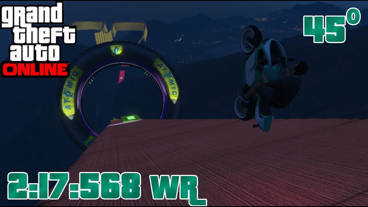 GTA V Online - Stunt Race: 45º (2:17:568) [PS4 World Record]