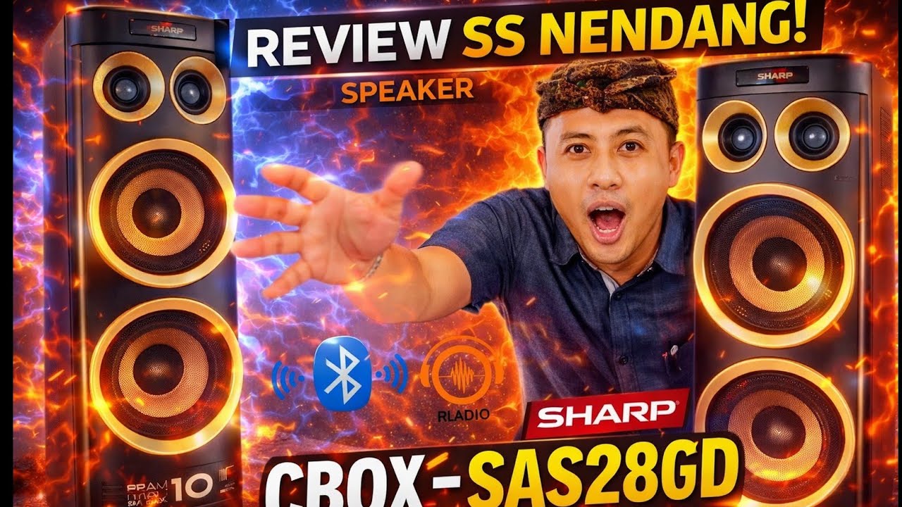 SHARP CBOX-SAS28GD: Speaker 240W RMS Terbaik untuk Karaoke & Bass Nendang?