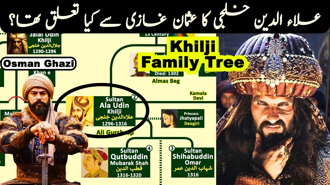 Sultan Alauddin Khalji Family Tree | How Khiljis & Ottomans Related?