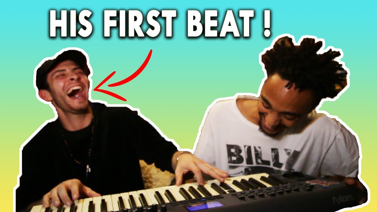 My BEST FRIEND Tries Making A Beat From Scratch!! | Fl Studio 12 Beat Making