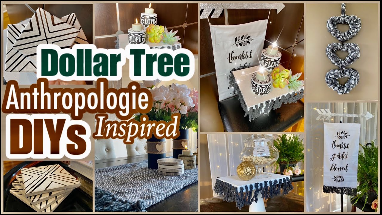 DOLLAR TREE Anthropologie Inspired DIY DECOR