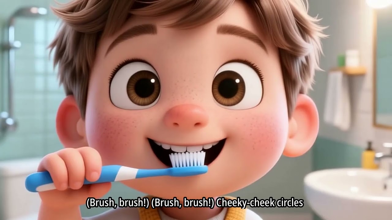 Toothbrush Time Song #morningroutine #morning #morningvibes #morningmotivation #rhymes #phonics_song