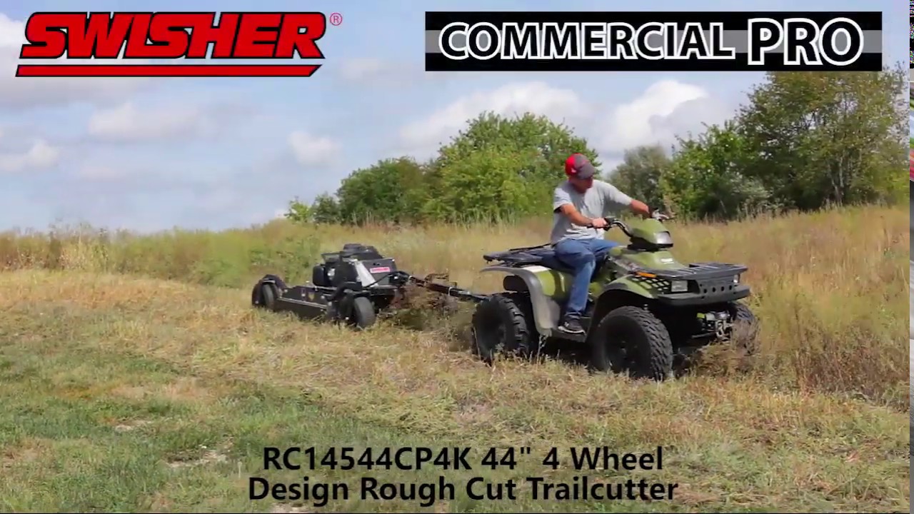 Swisher Brush King Rough Cut Pull-Behind Mower  603cc Kawasaki V-Twin Engine 44in. Deck Model# RC145