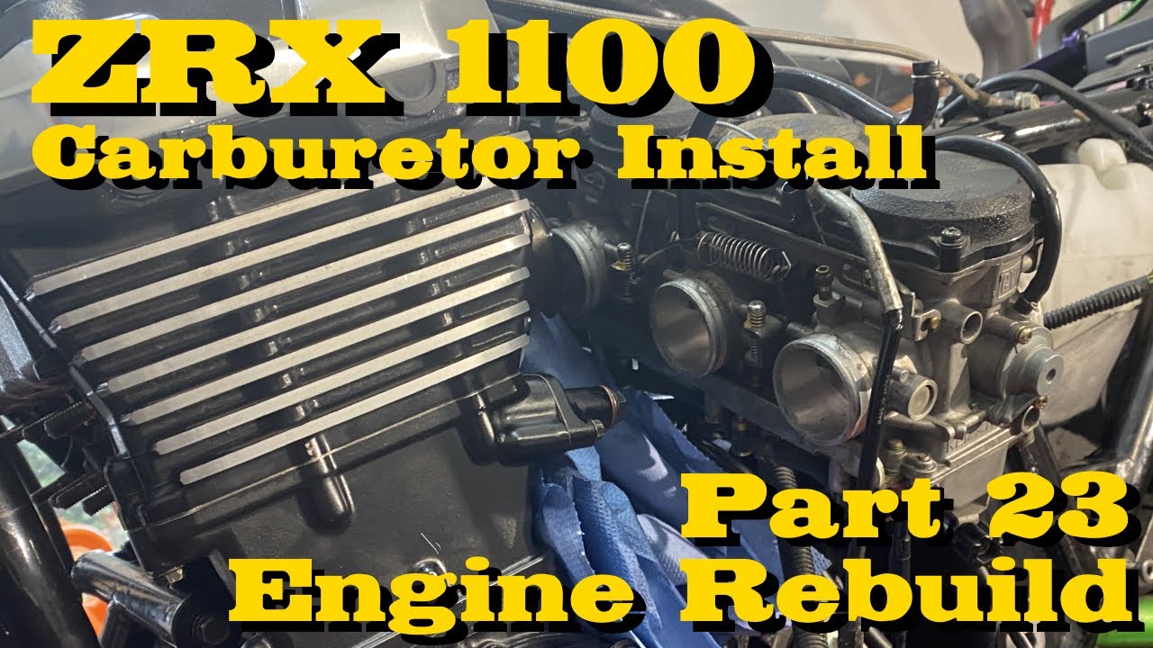 Kawasaki ZRX 1100 Install Carburetors | Vergaser Einbau | How To [Engine Rebuild Part 23]