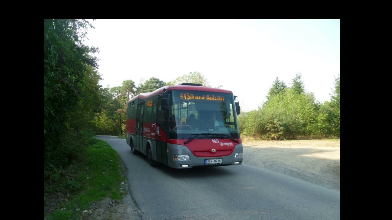 Hlášení linky 445 v úseku VRANÉ N.VLT.,ŽEL.ST. - BŘEZOVÁ-OLEŠKO,OLEŠKO