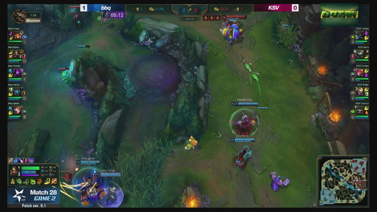 [LOL 2018 LCK Spring Split Week 3 Match 8] bbq Olivers vs KSV eSports - Game 2