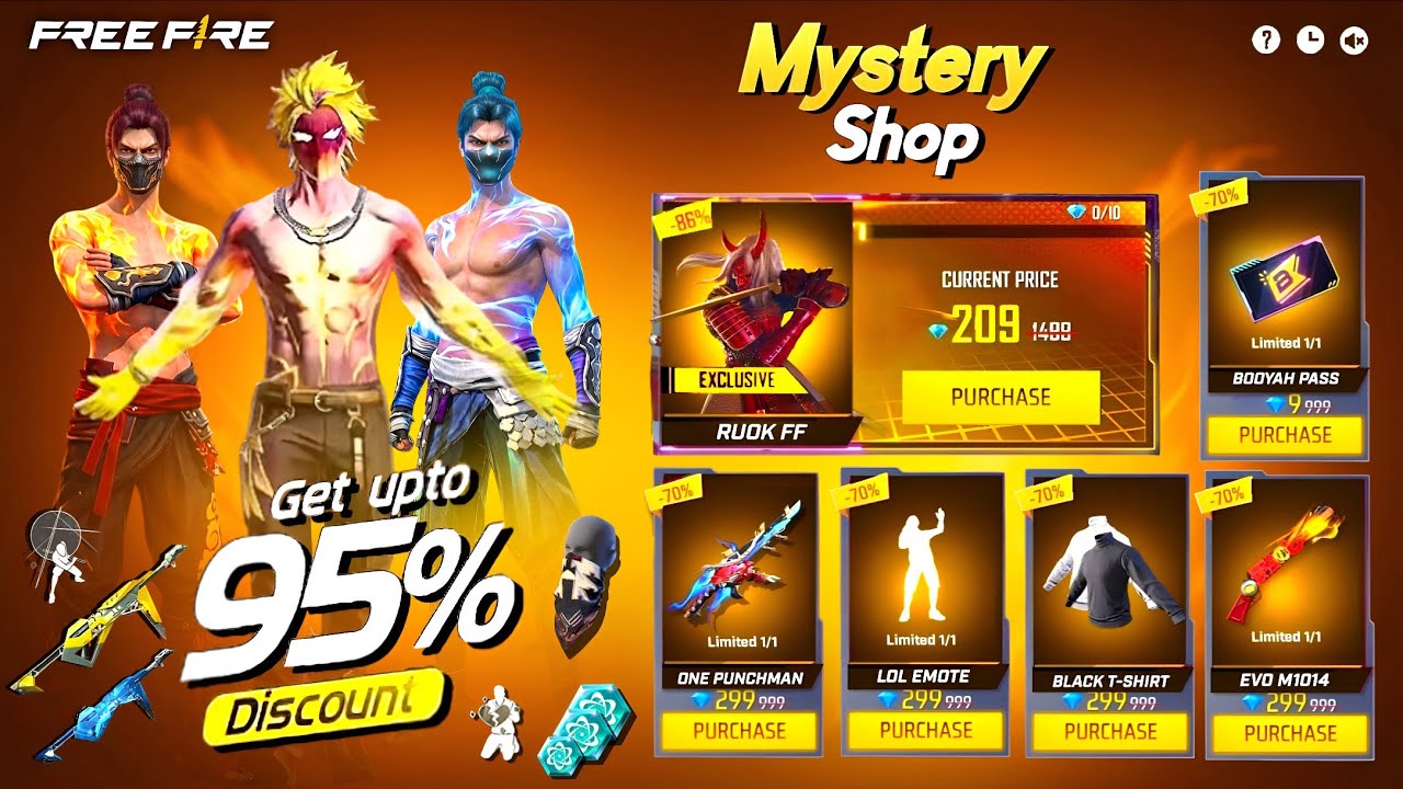 Next Mystery Shop Free Fire 🤯💥| Golden Shade Bundle Return | Poker Mp40 Return | free fire new event