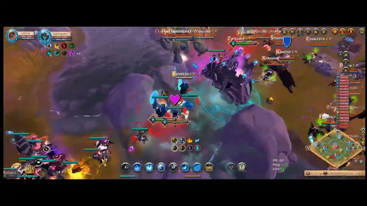 Albion Online ZvZ &ndash; Defensive Tank POV (Hoarfrost Gameplay)
