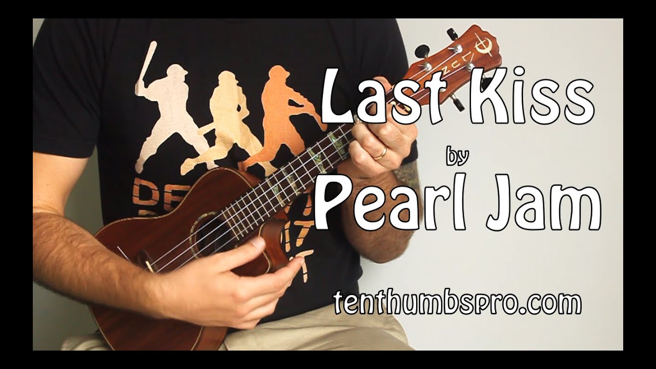 Last Kiss - Pearl Jam - Super Easy Beginner Song Ukulele Tutorial Chords and Lyrics below