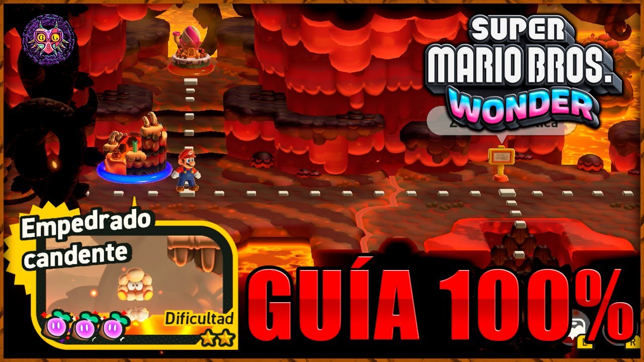 Super Mario Bros Wonder | 6-4 Empedrado Candente 100% | Full Game Walktrough 100%