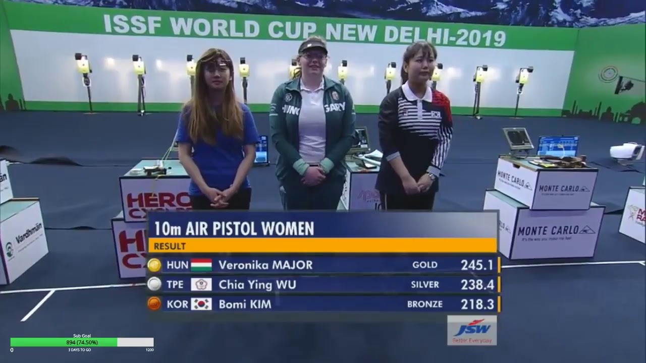 ISSF 10m Air Pistol Women Final World Cup  New Delhi (IND) - 2019