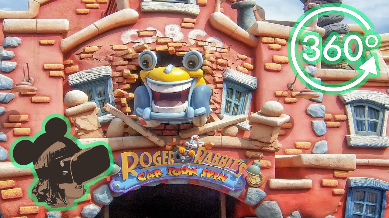 360º Ride on Roger Rabbit's Car Toon Spin at Disneyland