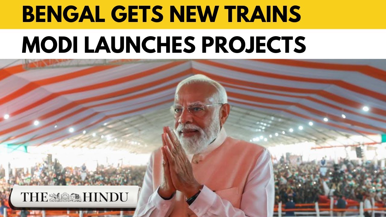 PM Modi launches ₹830-crore projects in Bengal, flags off new Amrit Bharat trains