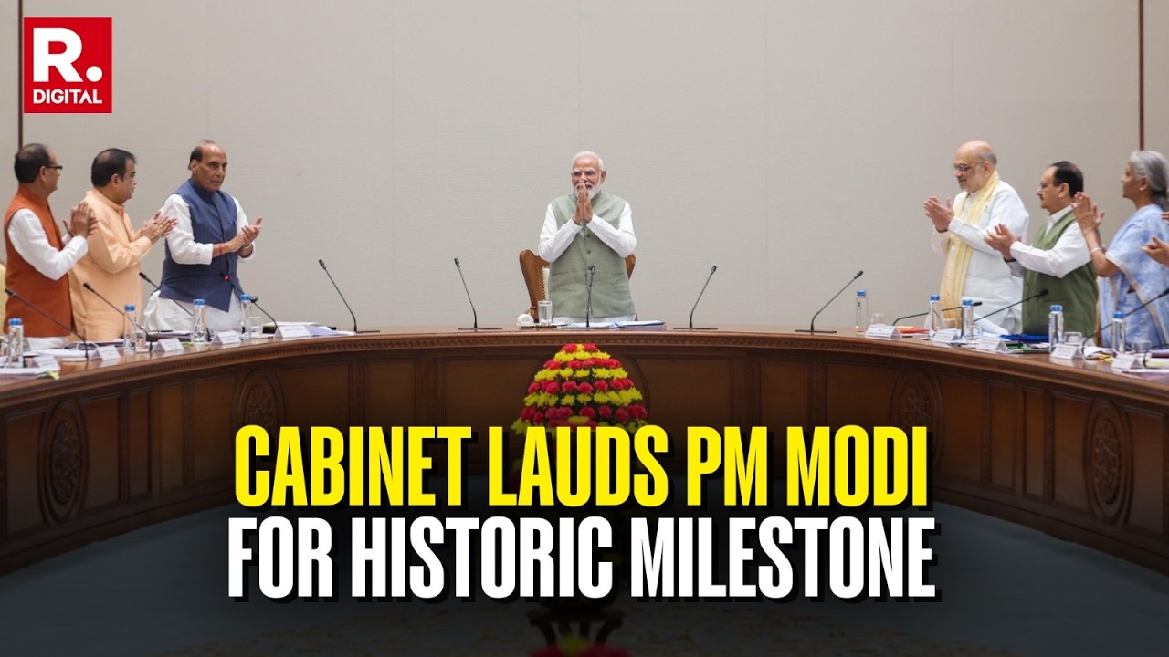 BREAKING: Cabinet Passes Resolution Applauding Modi As The Longest-Serving Prime Minister