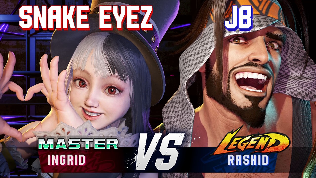 SF6 ▰ SNAKE EYEZ (Ingrid) vs JB (Rashid) ▰ High Level Gameplay