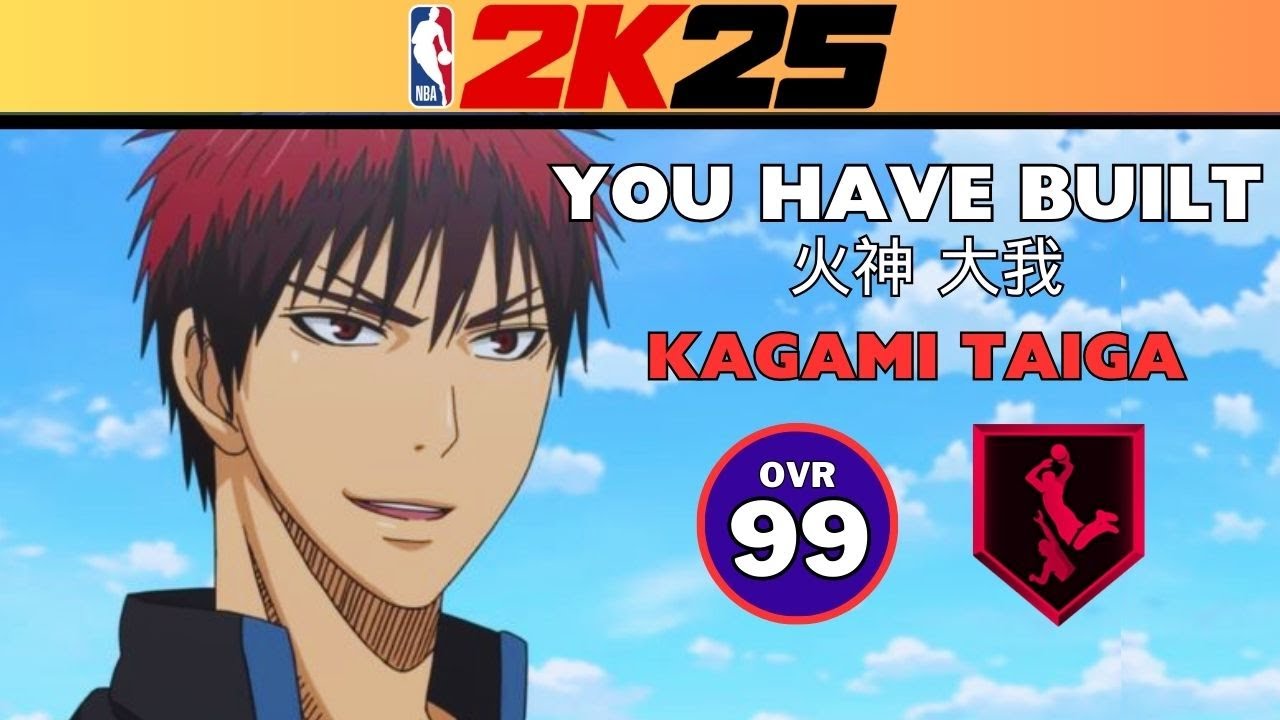 BEST DUNKING BUILD?? | NBA 2K25 KAGAMI TAIGA BUILD | KUROKO NO BASKET 2K25