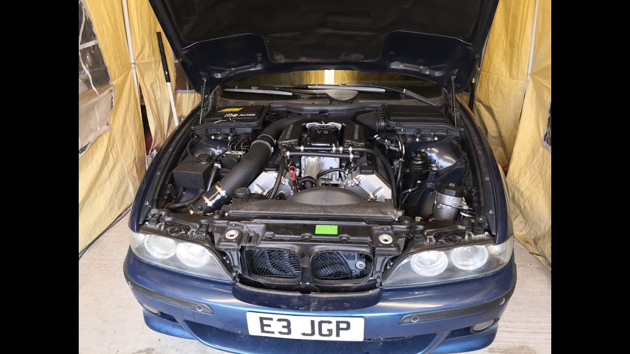 BMW E39 540i Eaton Jaguar Supercharged Engine Removal