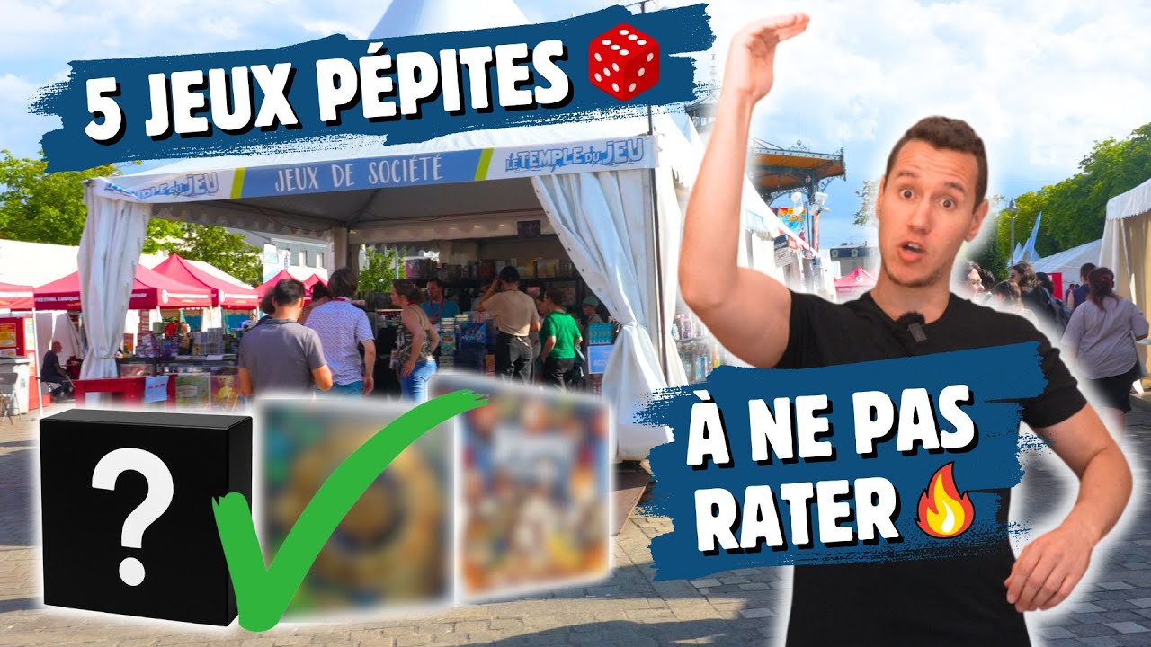 🔥 Mon TOP 5 des JEUX DE SOCIÉTÉ testés au FLIP 2025 (plus gros festoche de jeux de France 🥳)