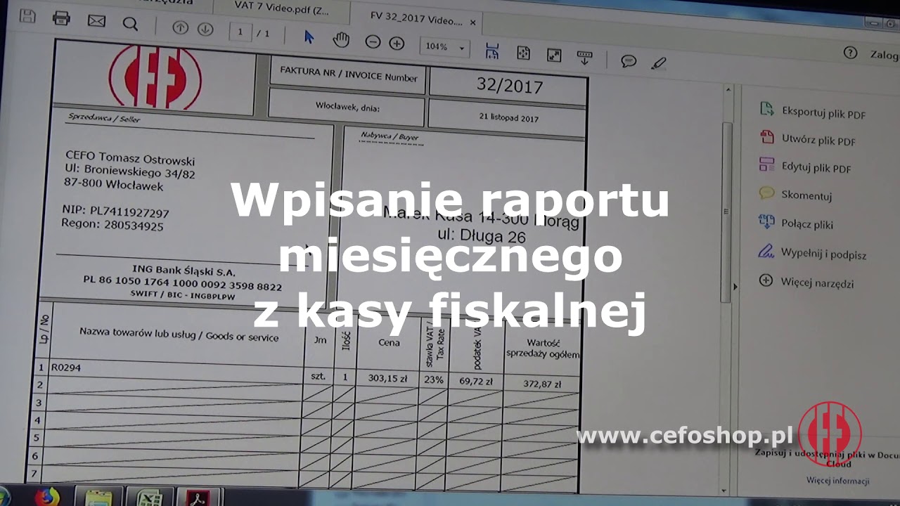 JPK VAT wpisywanie faktur sprzedaży częśc 2