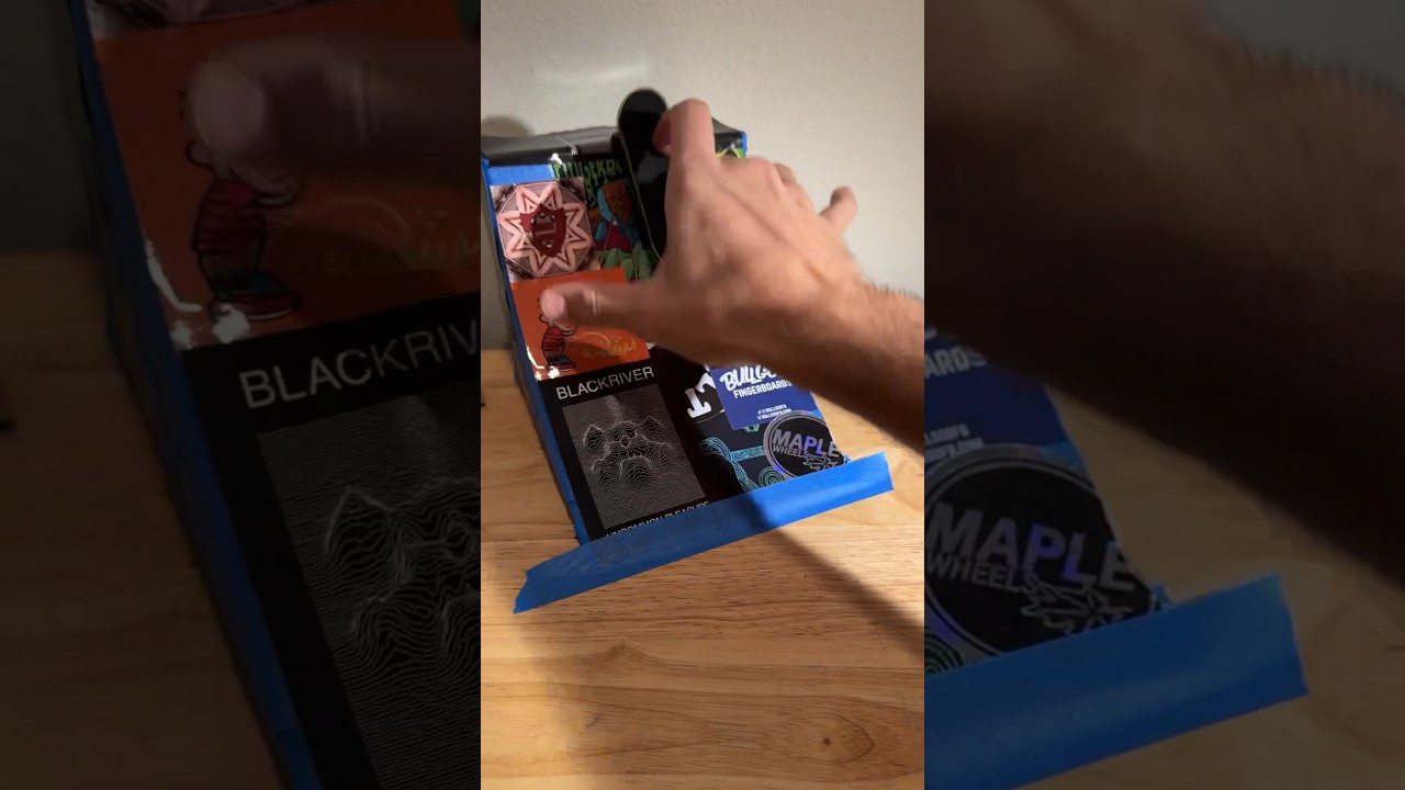 Картонная рампа! #фингерборд #сделайсам #фингербординг #techdeck #фингерскейтборд