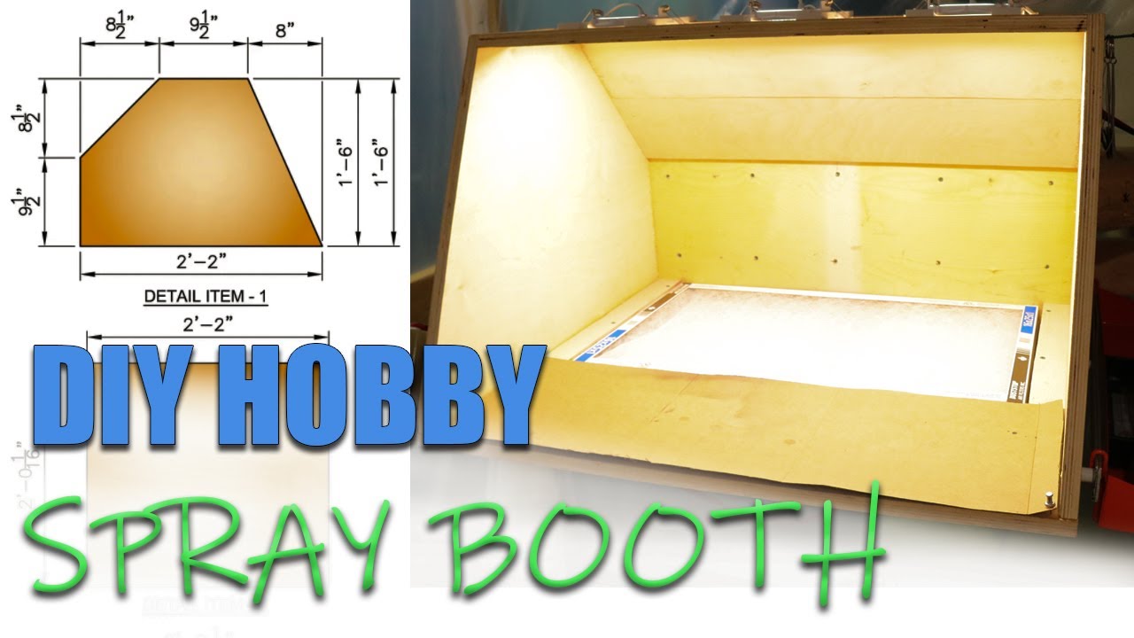 My DIY Hobby Spray Booth - Plans in Description! (Spray Room Walkthrough)