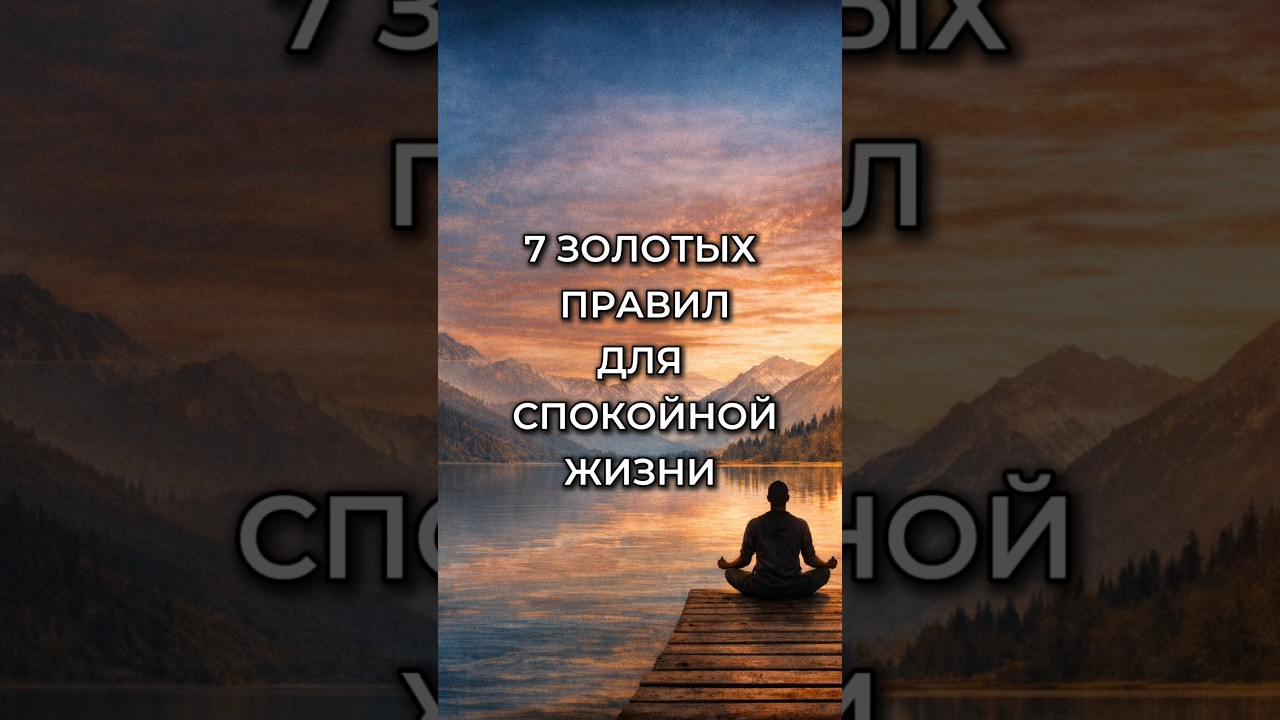 🔥 CALM IS A CHOICE. 7 RULES THAT CHANGE LIFE