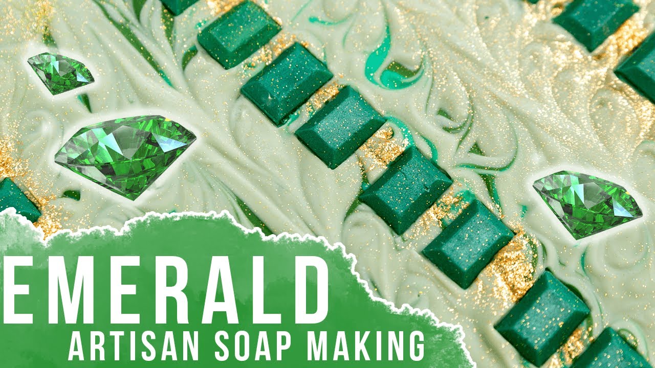 Making an Emerald Birthstone Soap for May | Royalty Soaps